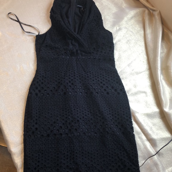 Andrew marc size 6 black knee high dress - Picture 8 of 10